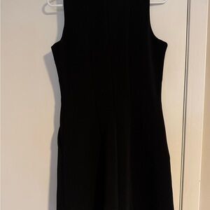 Pim & Larkin black sleeveless dress with zip up back and pockets